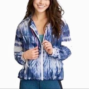 AEO American Eagle Tie Dye Windbreaker Jaket Hood